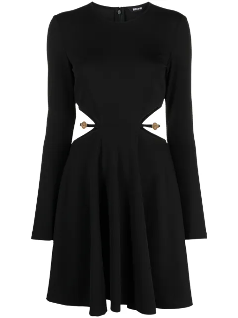 Just Cavalli tiger-head embellished minidress Black 75PAO919N0247