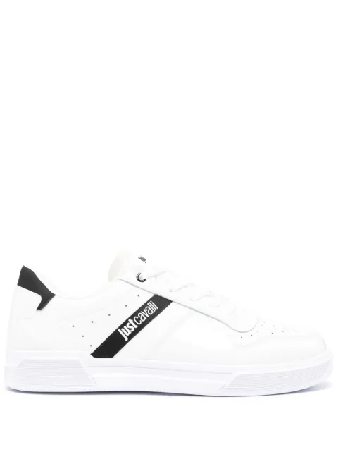 Just Cavalli logo-print panelled sneakers White 75QA3SB7ZSA11