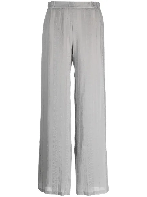 Zeus+Dione high-waisted wide-leg trousers Grey CLTR0332