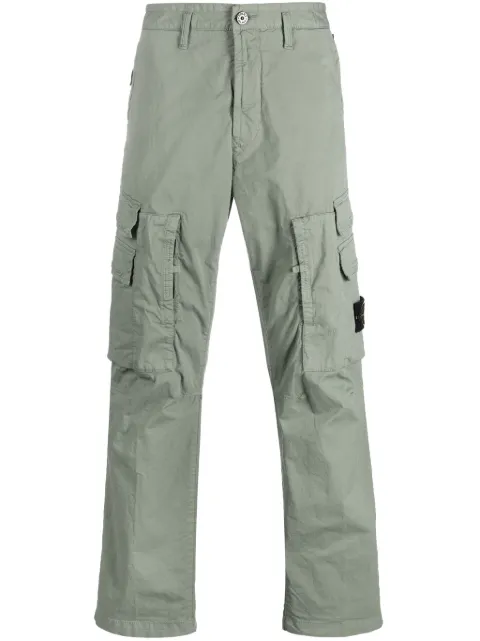 Stone Island straight-leg cargo trousers Green 791530510