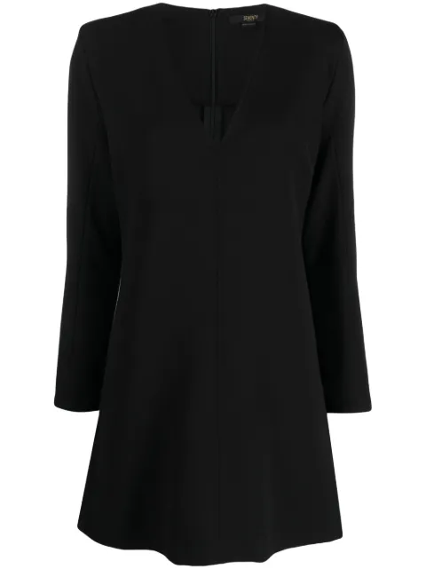 Seventy Loguette V-neck minidress Black AB1392540229