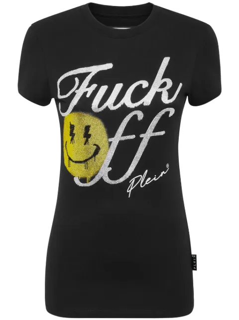 Philipp Plein Pure crystal-embellished T-shirt Black SADCWTK3114PJY002N