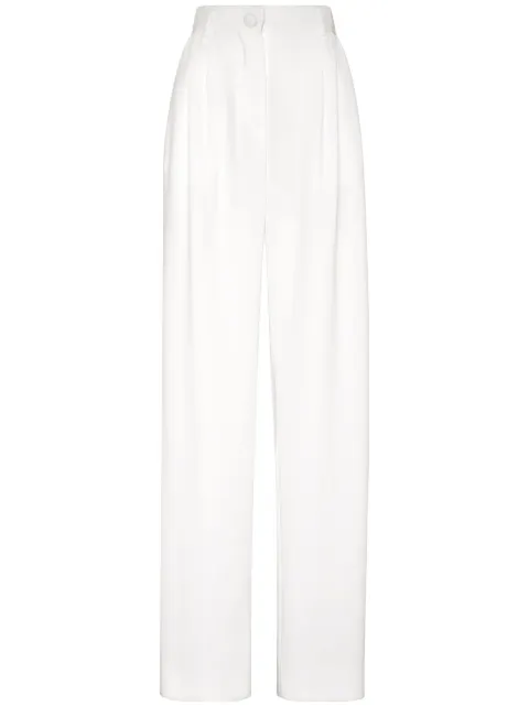 Philipp Plein high-waisted tailored trousers White SADCWRT1472PTE008N