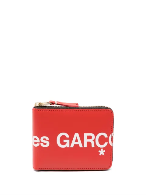 Comme Des Garçons Wallet logo-print leather wallet Red SA7100HL