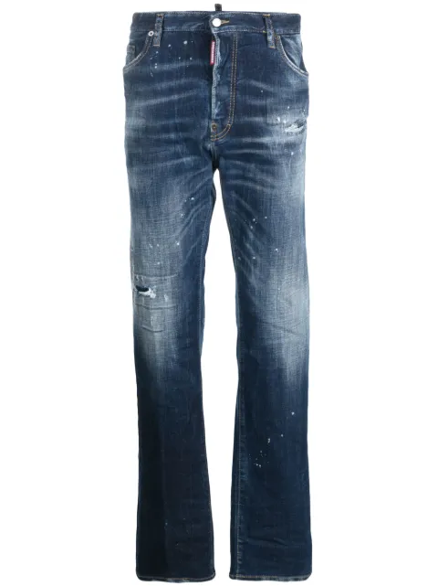 DSQUARED2 mid-rise straight-leg jeans Blue S71LB1274S30664