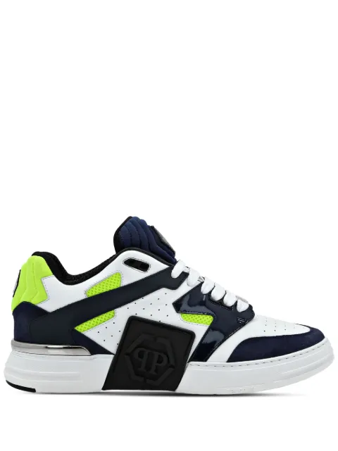 Philipp Plein Mix logo-patch sneakers Blue SADSMSC3913PLE010N