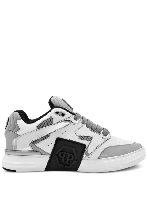Philipp Plein Mix logo-patch sneakers White SADSMSC3913PLE010N