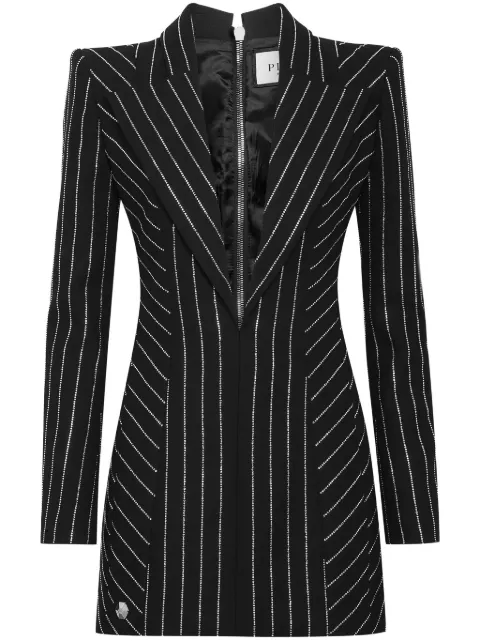 Philipp Plein crystal-embellished mini dress Black SADCWRG2868PTE008N