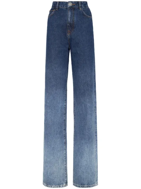 Philipp Plein gradient-effect high-rise jeans Blue SADCWDT2485PDE004N