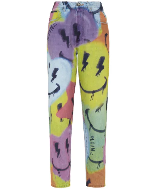 Philipp Plein Smile straight-leg jeans Yellow SADCWDT2449PDE004N