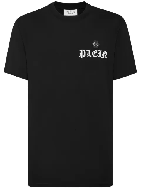 Philipp Plein logo-print cotton T-shirt Black SADCMTK6852PJY002N