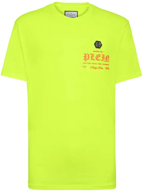 Philipp Plein logo-print cotton T-shirt Green SADCMTK6842PJY002N