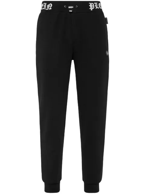 Philipp Plein logo-embroidery track pants Black SADCMJT2312PJO002N