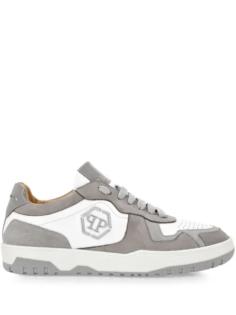 Philipp Plein Hexagon panelled low-top sneakers White SADSUSC0549PLE010N