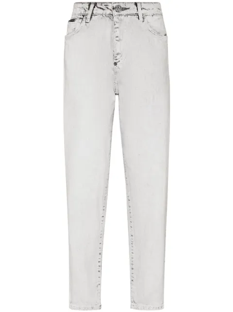 Philipp Plein Mom Fit tapered jeans Grey SADCWDT2496PDE004N