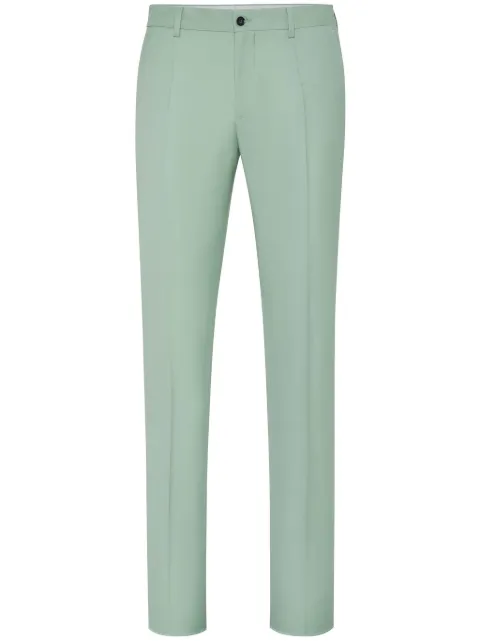 Philipp Plein pressed-crease tailored trousers Green SADCMRT1305PTE003N