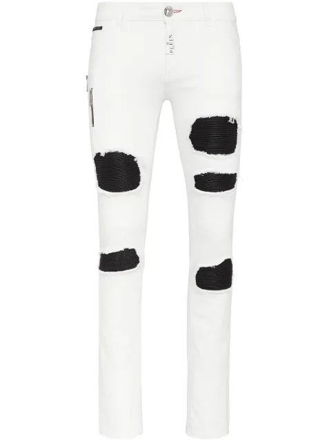 Philipp Plein Rock Star slim-cut jeans White SADCMDT3703PDE004N