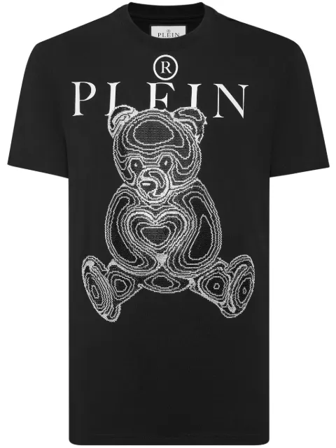 Philipp Plein Teddy Bear cotton T-shirt Black SADCMTK6847PJY002N