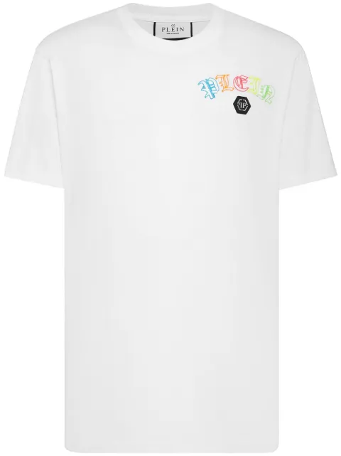 Philipp Plein Gothic Plein cotton T-shirt White SADCMTK6815PJY002N