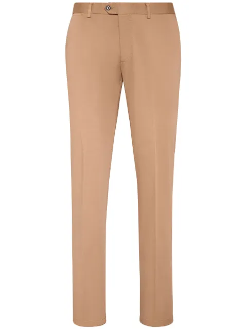 Philipp Plein pressed-crease cotton chinos Neutrals SADCMRT1332PTE003N