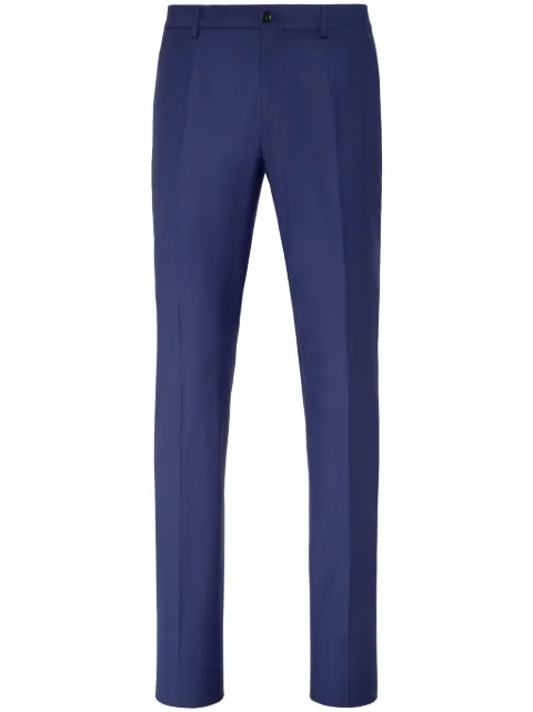 Philipp Plein pressed-crease tailored trousers Blue SADCMRT1305PTE003N
