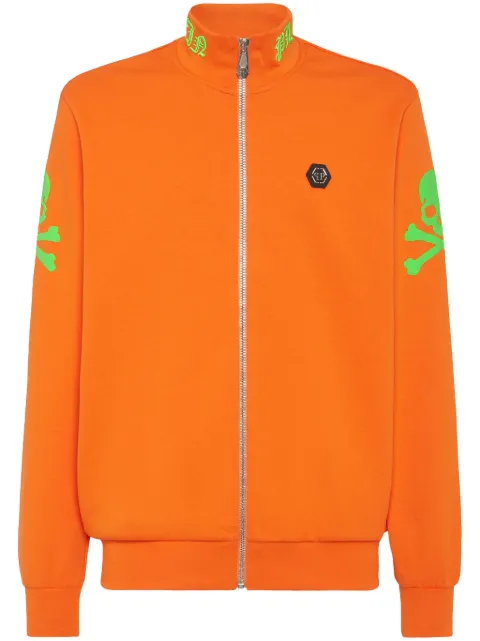 Philipp Plein embroidered bomber jacket Orange SADCMJB3301PJO002N