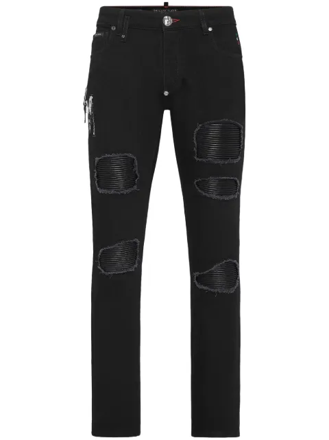 Philipp Plein Rock Star slim-cut jeans Black SADCMDT3703PDE004N