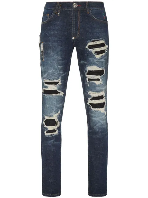 Philipp Plein Rock Star skinny jeans Blue SADCMDT3683PDE004N
