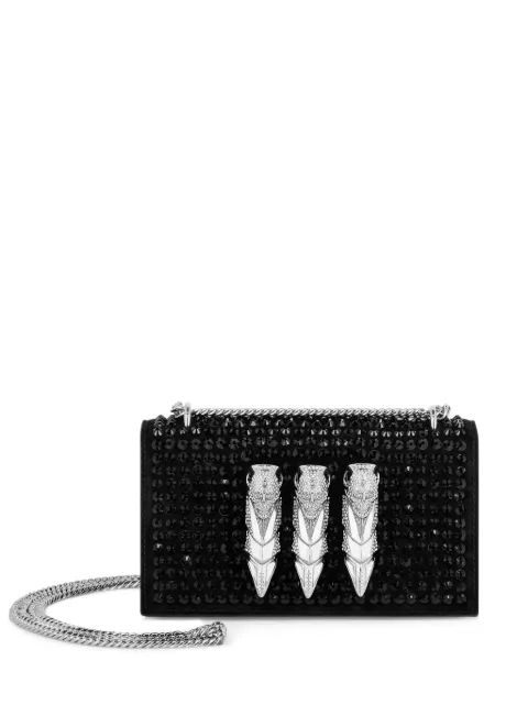Philipp Plein small crystal-embellished shoulder bag Black SADAWBA1840PLE009N