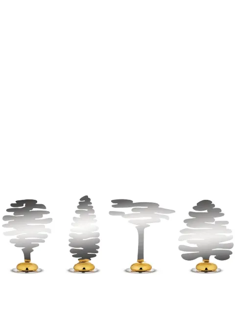 Alessi Barkplace Tree place-marker set Silver BM18S4
