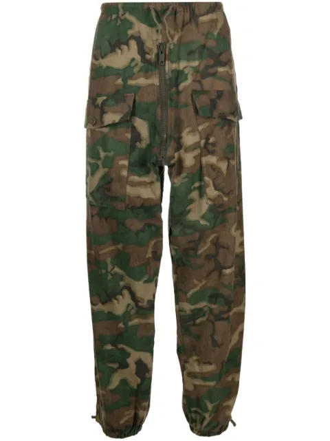 Givenchy camouflage-print cotton cargo trousers Green BM51AS1YDA