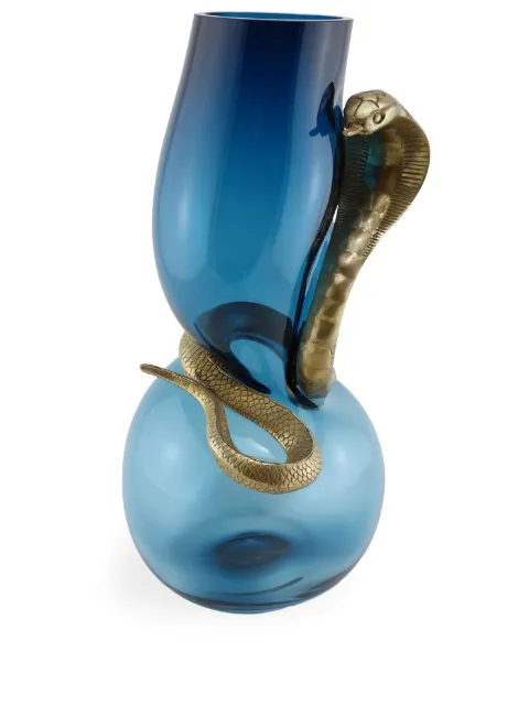 Vanessa Mitrani Cobra glass vase (400mm) Blue 1200000148835