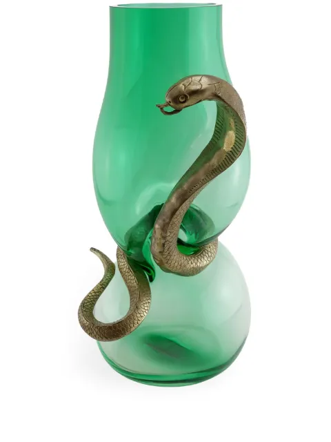 Vanessa Mitrani Cobra glass vase (400mm) Green 1200000148842