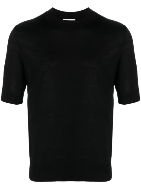Ballantyne fine-knit wool T-shirt Black B2W06716W0215517