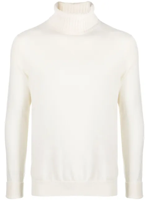 Ballantyne roll-neck cashmere jumper White B2P01012K00