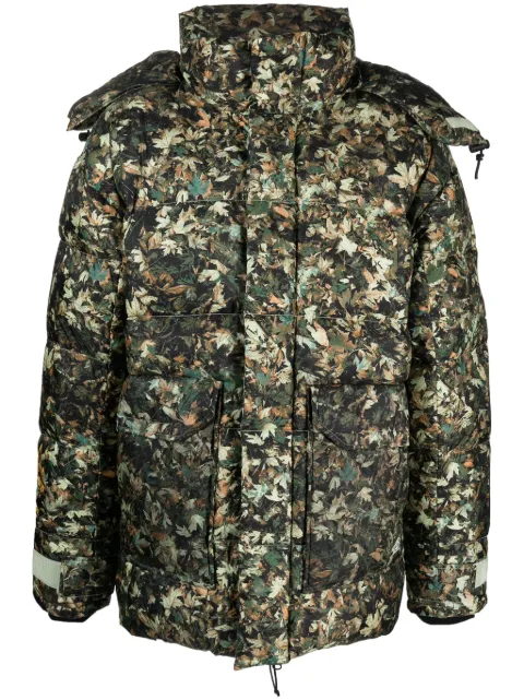 The North Face 73 leaf-print padded jacket Green NF0A831R