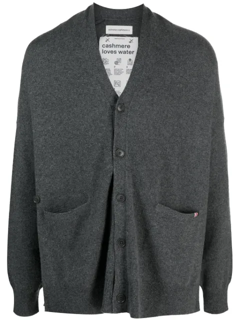 extreme cashmere V-neck cashmere-blend cardigan Grey 02409801TU