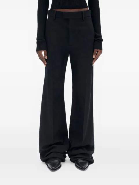 Ann Demeulemeester Maaike pressed-crease flared trousers Black B0011423FA207