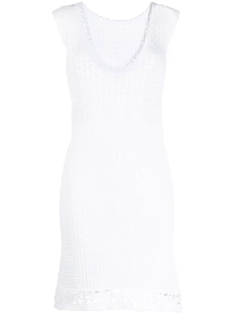 Prada Pre-Owned crochet cotton dress White CSVMPRADRE7463
