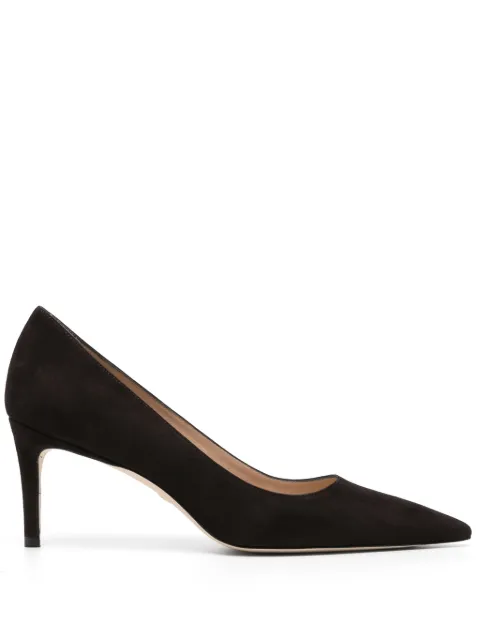 Stuart Weitzman Stuart 75mm suede pumps Brown S7009STUART75SUE