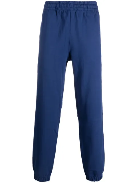 Lacoste logo-patch organic cotton track trousers Blue XH0075