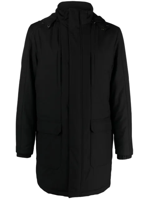 Corneliani high-neck padded coat Black 9225B53820146