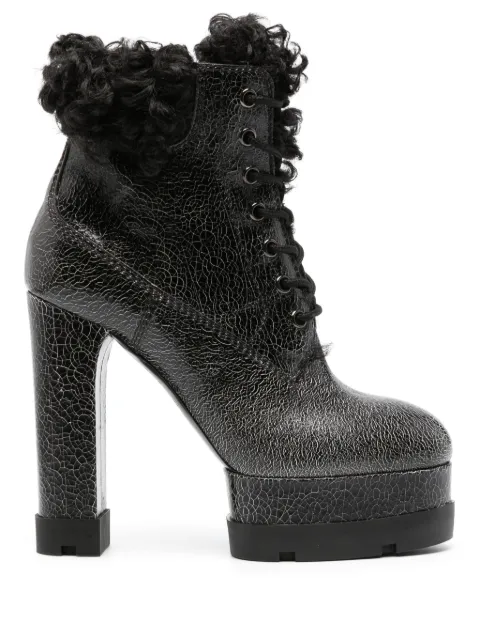 Casadei Nancy Alpi 140mm textured-finish boots Black 1R426W1211T0439