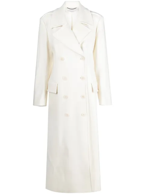 Stella McCartney double-breasted wool coat White 6600593CU850