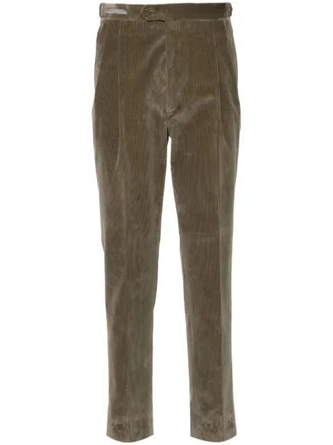 Corneliani corduroy slim-fit trousers Green 924L213818502