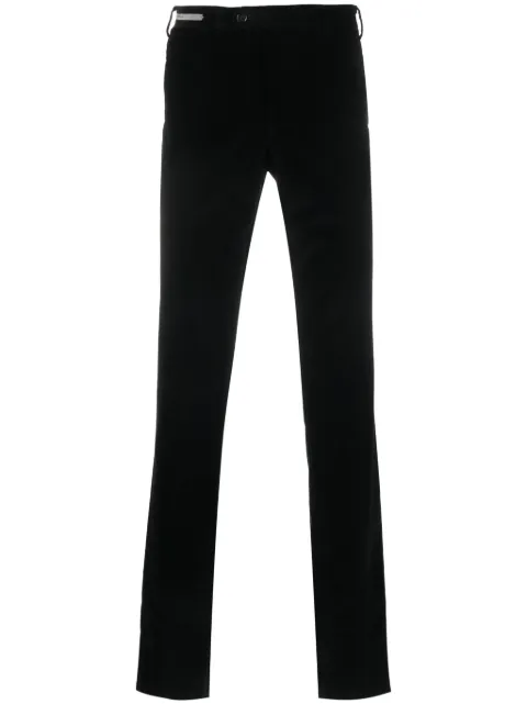 Corneliani straight-leg cotton-blend trousers Black 925B013818502