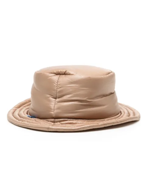 Maison MIHARA YASUHIRO padded logo-tag bucket hat Brown A11AC401
