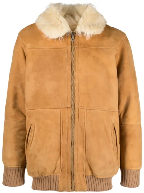 A.N.G.E.L.O. Vintage Cult 1990s shearling zip-up jacket Brown ANG600EEC