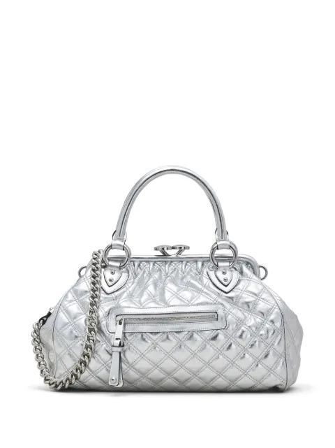 Marc Jacobs Re-Edition Quilted Metallic Leather Stam bag Silver 2R3HSC035H01040