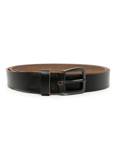 Yohji Yamamoto logo-debossed leather belt Black HJF02767